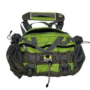 Mountainsmith Tour Lumbar Pack Waist Fanny Hiking Bag Green Gray Nylon Outdoor